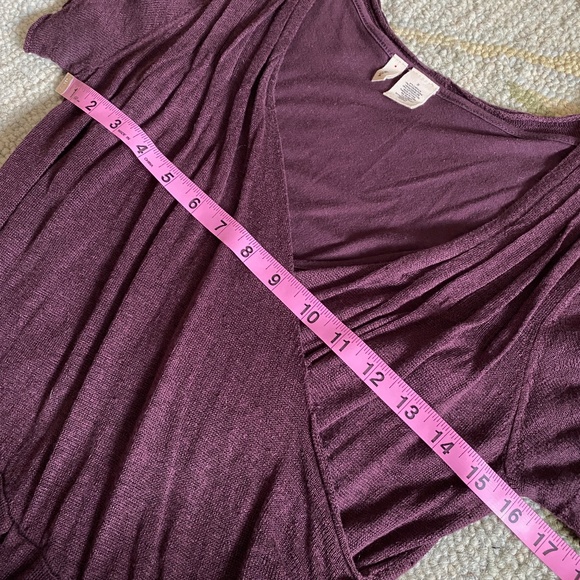 Moth I Anthro I Y2K I Sideswept Sweater Dress I Purple Motif - Picture 4 of 16